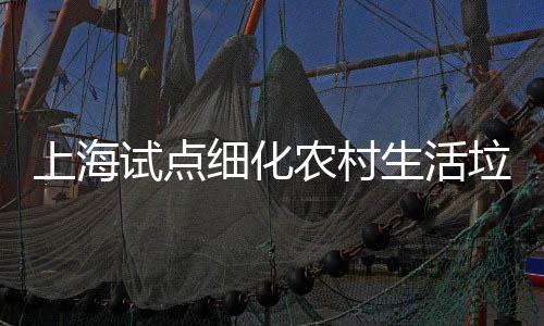 任制垃圾农村桶责细化上海试点生活