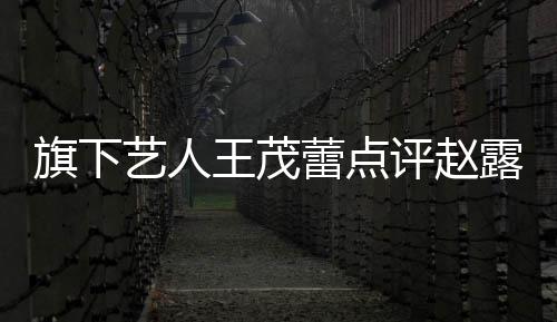 病吧热闹蕾点露思你有怼王茂评赵旗下正怒凑艺人 于